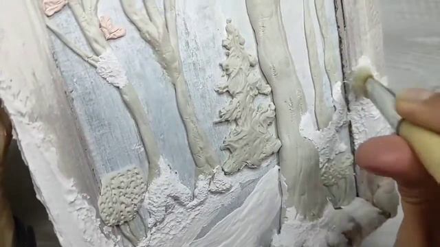 Как сделать объёмную 3D картину?/Самодельная полимерная глина/ 3D painting, homemade polymer clay смотреть онлайн