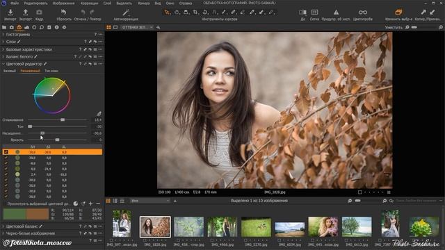 Пресеты обработки зелёного цвета в Capture One смотреть онлайн