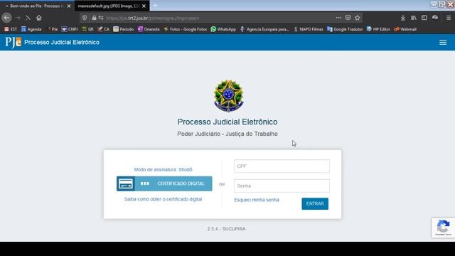 Acessar o PJe TRT 2ª Região com certificação digital Remote ID смотреть онлайн