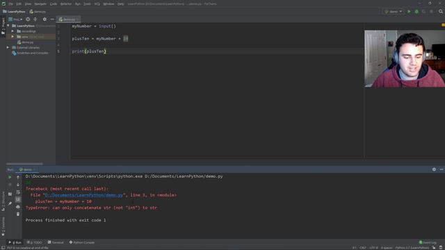 Learn Python: Accepting Inputs смотреть онлайн