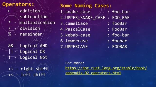 chapter 3 part 6 - float, bool, char - in rust - and operators in rust - by impl rust смотреть онлайн