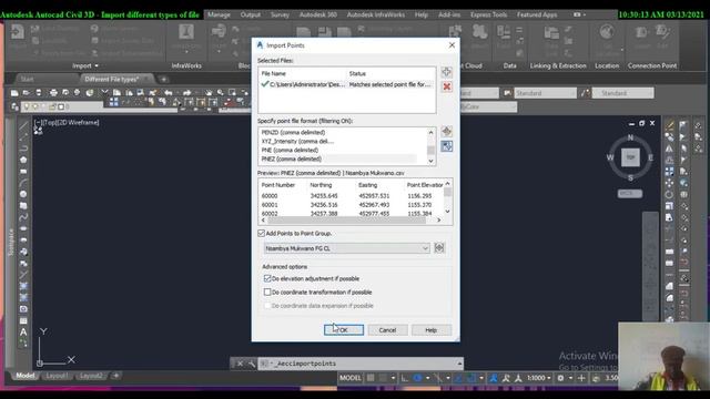 AutoCAD Civil 3D - Import and save different file types and Create alignment - Part1 смотреть онлайн
