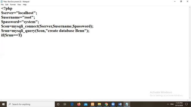 How to create a new Database in MySQL using PHP смотреть онлайн