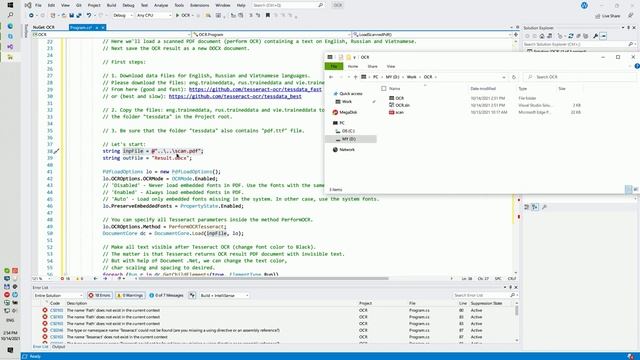 Как использовать Tesseract OCR (бесплатную библиотеку распознавания текста) для PDF / изображений смотреть онлайн