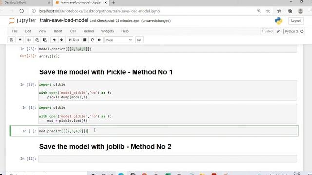 Save, Load and Share the Trained Machine Learning Model смотреть онлайн
