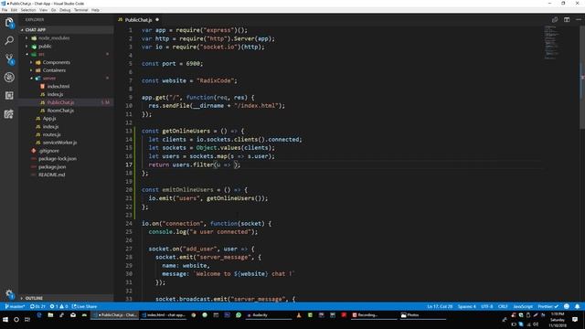 Socket.io & WebSockets #14 - Emit Online Users Event смотреть онлайн