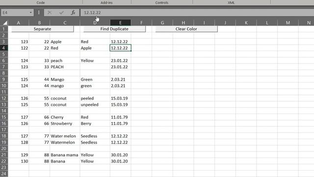 VBA Project highlights duplicates смотреть онлайн