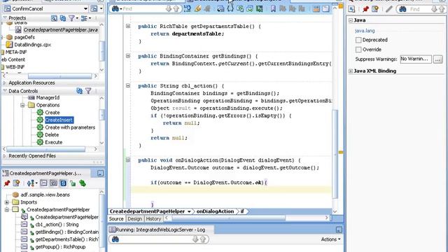 How to handle the Ok Cancel Dialogue button(In Popup) actions in ADF смотреть онлайн