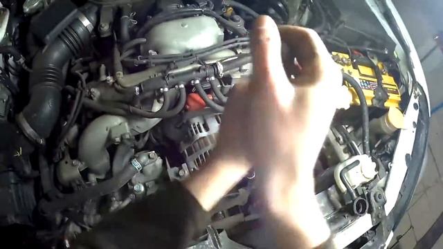 Ремонт автомобилей замена ремня ГРМ Subaru 2.5 смотреть онлайн