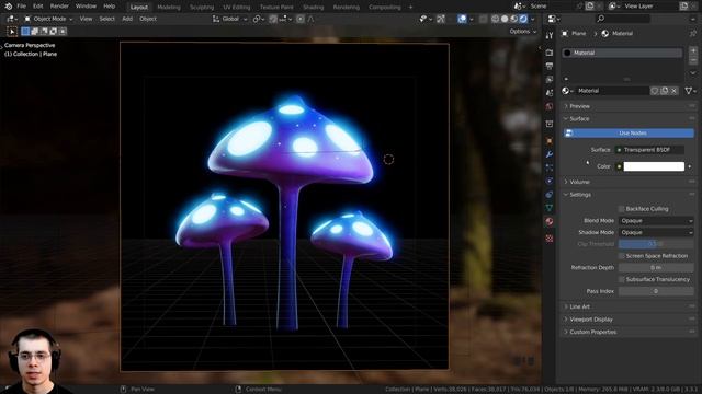 Glowing Mushrooms - Part 2 ? (Blender Tutorial) смотреть онлайн