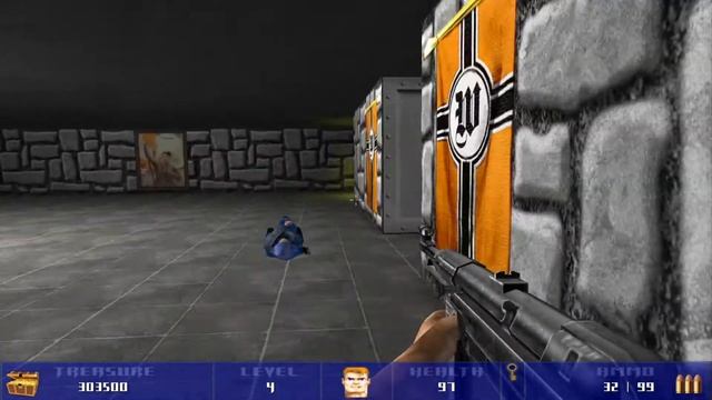 Wolfram (Wolfenstein 3D Remake) - Floor 4 смотреть онлайн