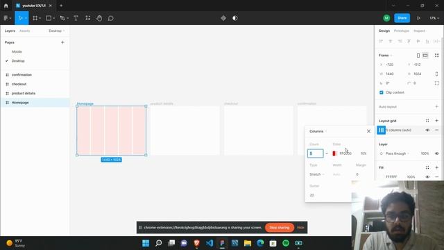 How to work with Columns & Grid in Figma | The complete Figma course 2022 | Lecture 4 смотреть онлайн