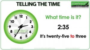 Telling the Time in English