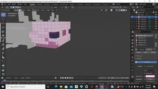 (DOWNLOAD)Speedmodeling/Texturing/Rigging a Minecraft Axolotl in Blender смотреть онлайн