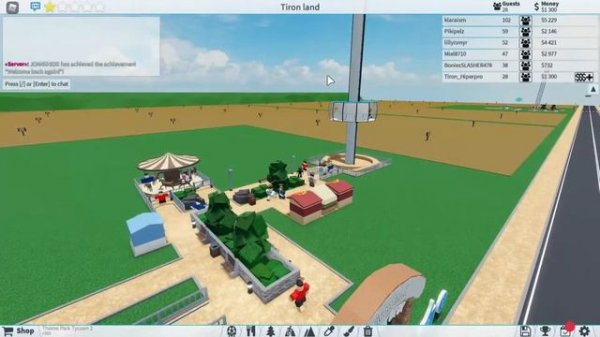 прохождение Theme Park Tycoon 2 часть 1 в роблоксе