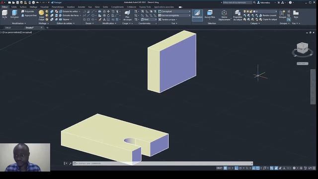 PIECE MECANIQUE 3D AVEC AutoCad 2021 смотреть онлайн
