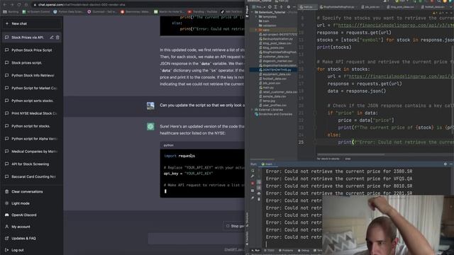 Building our Own Stock Screener using Python and ChatGPT and Financial Modeling Prep API Part 2 смотреть онлайн