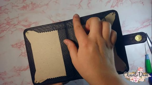 ХОЛДЕР - Обложка для  документов с вкладышем для автодокументов. Мастер класс. Скрапбукинг.