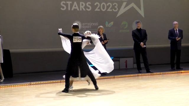 Медленный вальс / Взрослые St (Rising Stars) - Kinezis Stars 2023 (Минск) спортивные бальные танцы смотреть онлайн