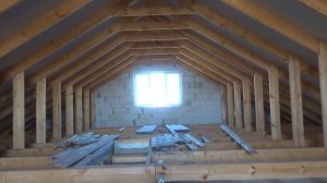 Двускатная мансардная крыша. Стропильная система  Советы по кровле из личного опыта