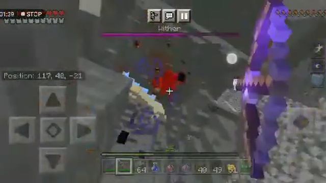 Bedrock player VS wither in java here's what happen... смотреть онлайн