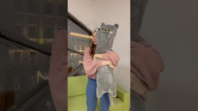 Серый британский кот 90 см (размер без учета хвоста) смотреть онлайн
