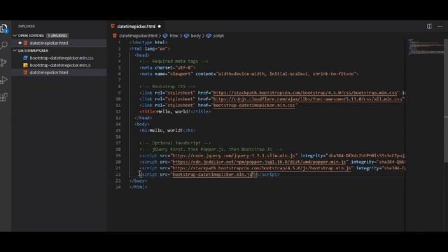 How to add bootstrap datetimepicker in bootstrap 4 with fontawesome 5 смотреть онлайн
