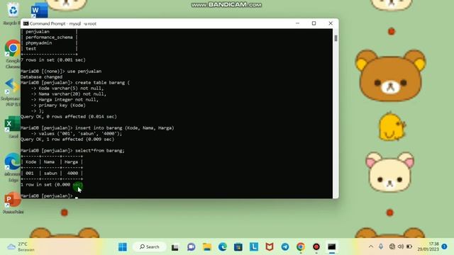 membuat database di cmd/XAMPP/mysql смотреть онлайн