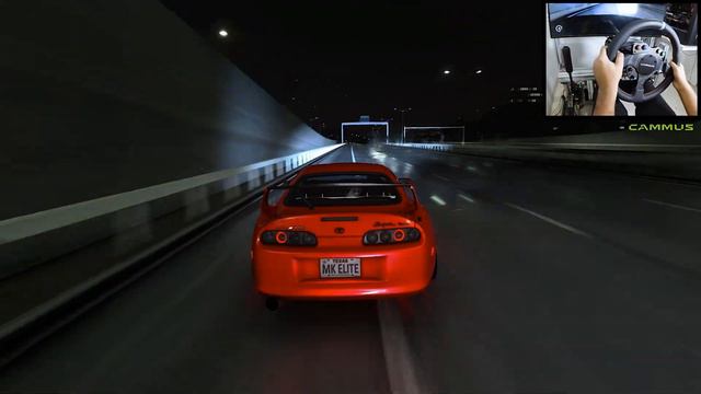 5000HP Toyota Supra MK4 Full Send L Assetto Corsa (CAMMUS - Steering Wheel Gameplay)