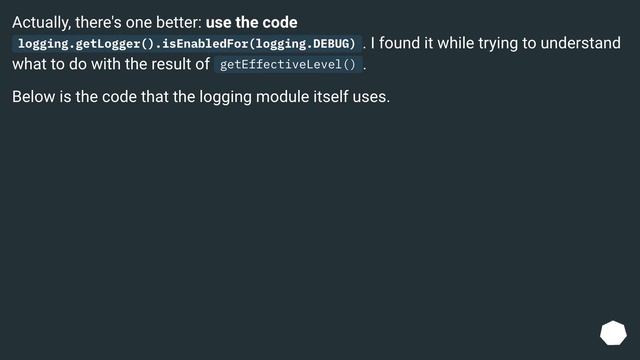 Determining if root logger is set to DEBUG level in Python? смотреть онлайн