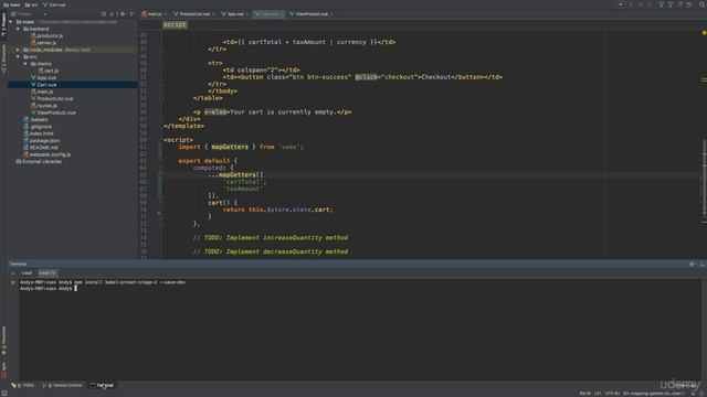 193 Mapping getters to computed properties смотреть онлайн