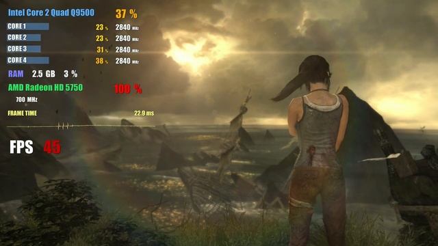 Tomb Raider (2013) in Q9500 + HD 5750 + 8Gb FullHD смотреть онлайн