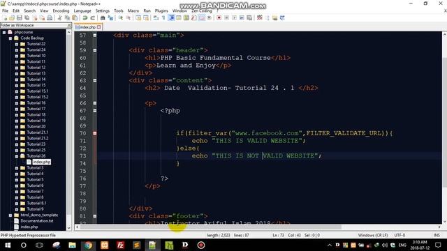 24.1 PHP Basic Fundamental Data Validation by Filter_Var смотреть онлайн