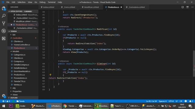 23 - EF: Eliminar Producto [NetCore MVC] смотреть онлайн