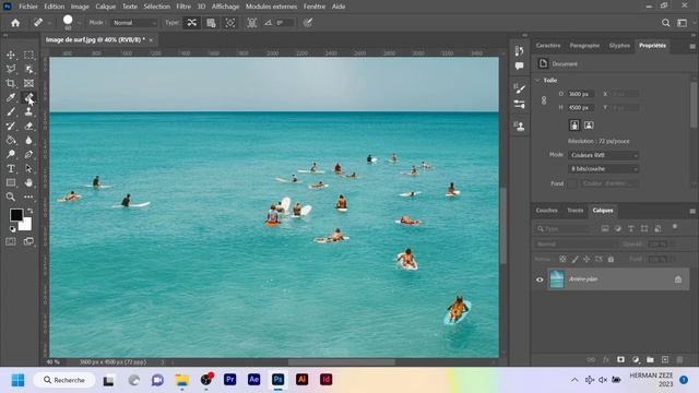 Photoshop 21 Outil correcteur & localisé смотреть онлайн