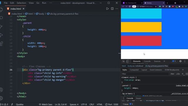 Bootstrap 5 Course - flexbox utilities смотреть онлайн