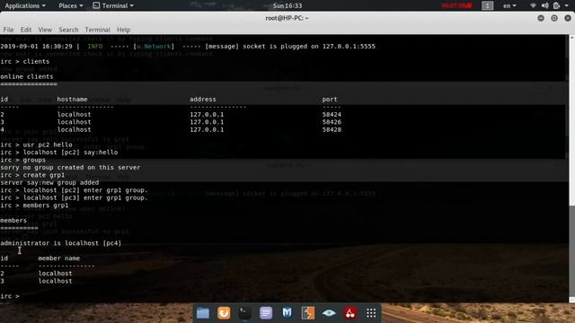 JAVA IRC (internet relay chat) Application смотреть онлайн