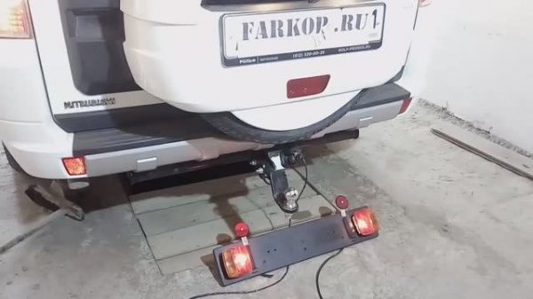 Установка фаркопа на Mitsubishi Pajero 4 (2013г.в.) в компании Фаркоп161. Leader-plus арт. M114-AE