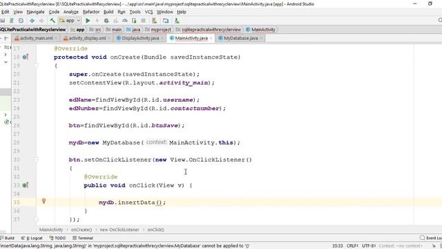 how to use sqlite with recyclerview in android practical part 1 смотреть онлайн