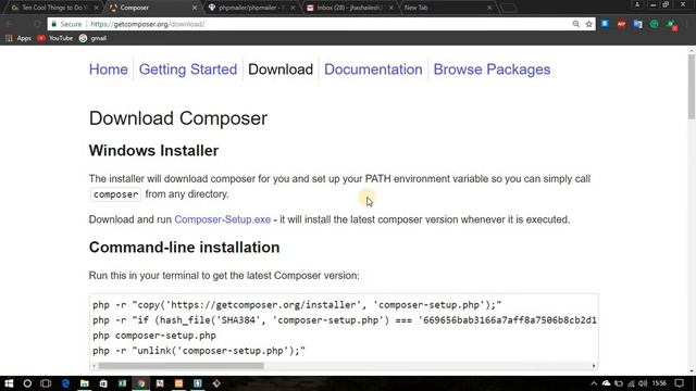 Coll Stuff with PHP - PHPMailer(part-1- Composer) смотреть онлайн