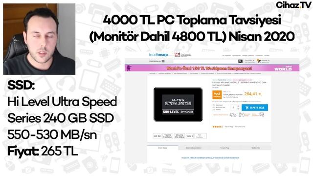 4000 TL PC Toplama Tavsiyesi Nisan 2020 (Monitor Dahil 4800 TL PC Toplama) смотреть онлайн
