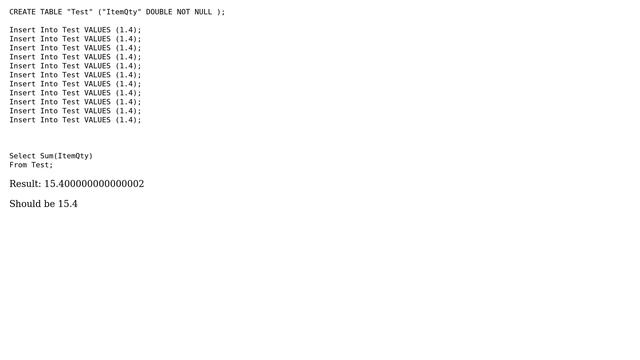 Databases: Why does SQlite return incorrect sum? смотреть онлайн