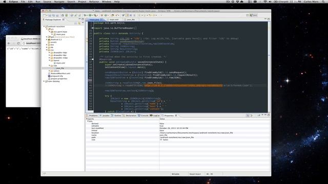 Android + JSON смотреть онлайн