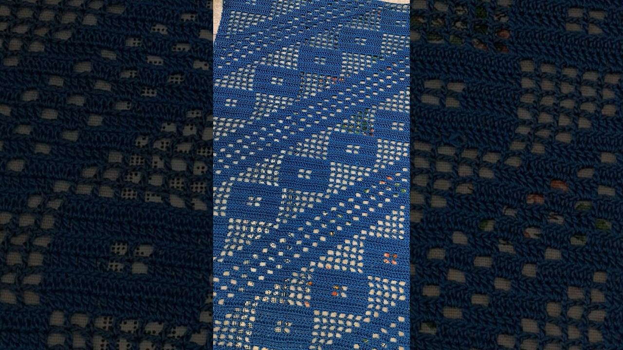 #shorts Дорожка для сервировки стола крючком смотреть онлайн