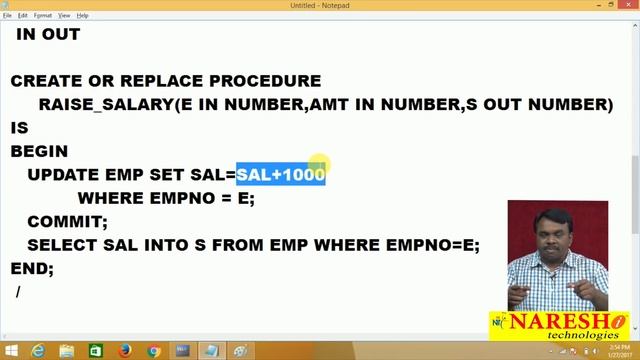 Stored Procedures in PL/SQL | Oracle PL/SQL Tutorial Videos | Mr.Vijay Kumar смотреть онлайн