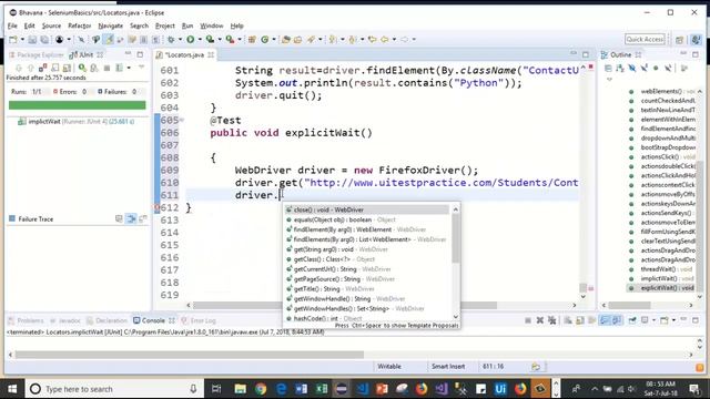 Selenium with Java 36 - Synchronization using Explicit Wait and Expected conditions class methods смотреть онлайн