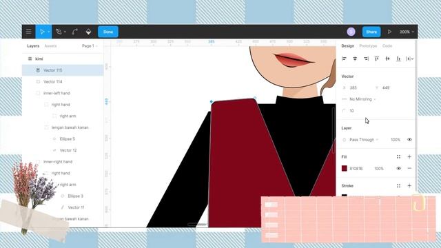 Make an Illustration in Figma | How I make my Art ?♀ смотреть онлайн