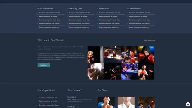 Boxing Responsive WordPress Theme by WT Website Template - 53595 смотреть онлайн