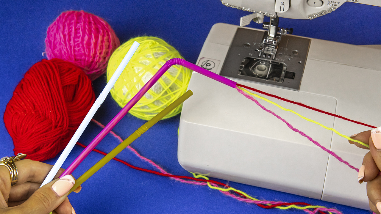 Секрет декора пряжей с помощью трубочек. Швейные советы от опытной портнихи смотреть онлайн