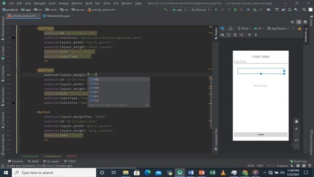 Simple XML Login page layout смотреть онлайн